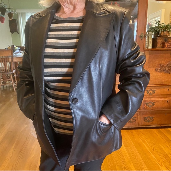Anne Klein Leather Jacket - Picture 3 of 15